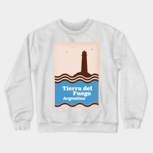 Tierra del Fuego Argentina, Les Eclaireurs lighthouse Crewneck Sweatshirt